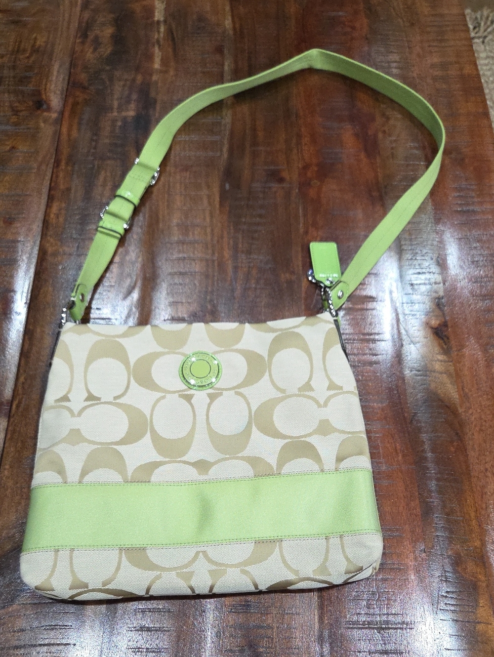 Coach Lime Green Classic Crossbody Bag